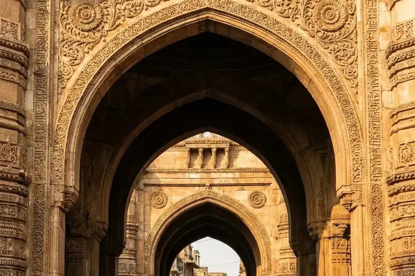Teen Darwaza, the triple gateway of Ahmedabad