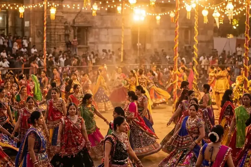 Garba dance during Navratri, Gujarat